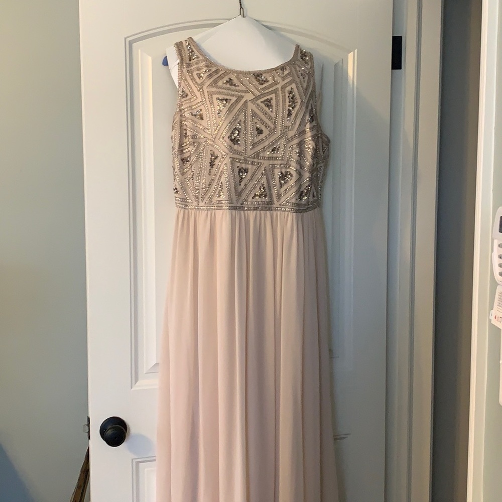 Adrianna Papell beaded gown